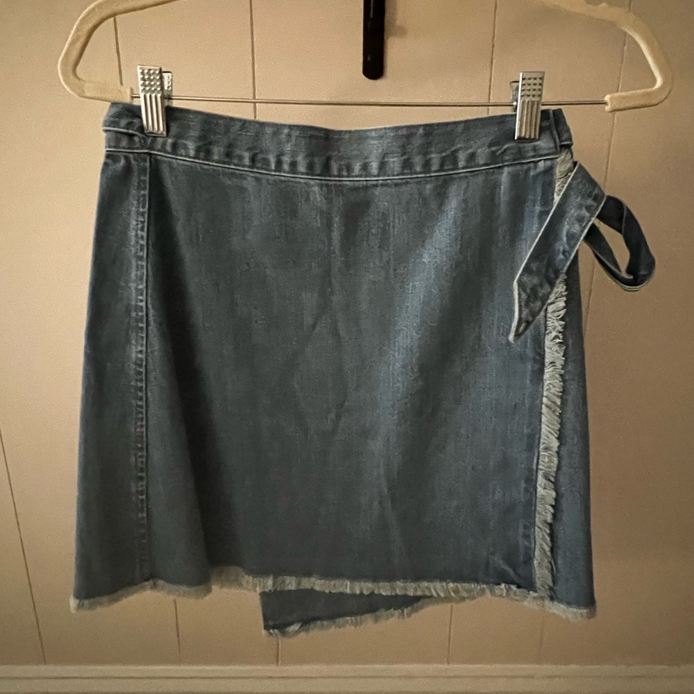 Madewell Denim Wrap Skirt